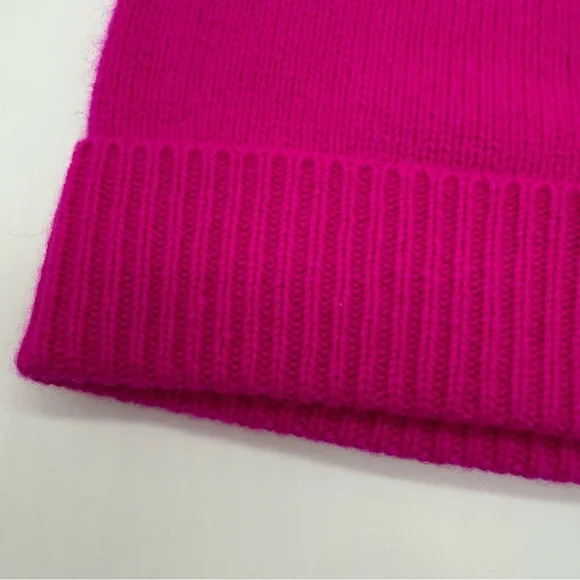 Charter Club Luxury 100% Cashmere Hat – Fierce Pink – One Size MSRP $80 - Picture 2 of 3